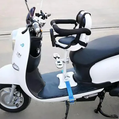 Electric Car & Motorcycle Battery-Front Child Safety Seat Front Baby Saddle Seat Accessory for Outdoor Safety