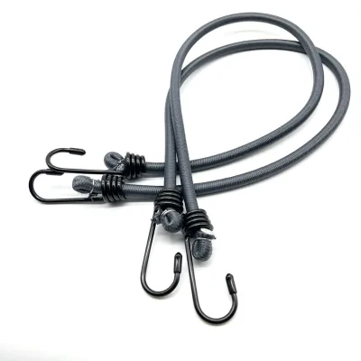 High Quality China Factory Wholesale Round Latex Elastic Rope Strong Elastic Bungee Cord With Metal Hook
