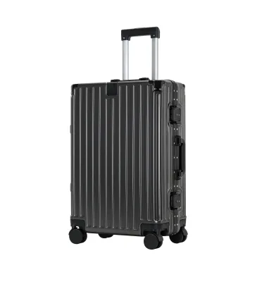 Portable Cool Suitcase with 360 Spinner Wheels Cheap Custom Light Quality ABS PC Aluminum Frame Luggage Bag Travel Lock Opening