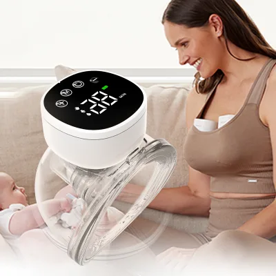 Wholesale Electric Handsfree Breastpump Infant Baby Breast Pump Household Wearable Breast Pump Easy to Use Eco Friendly