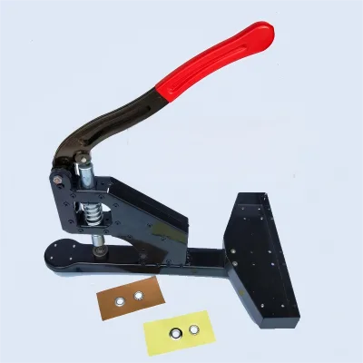 New Model Manual Buttonhole Machine Press Button Advertising Fabric Photo Punching Poster Tool