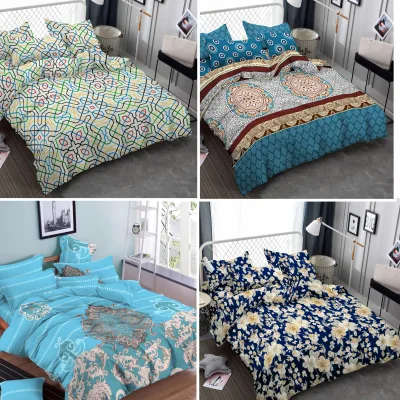 Changyi Factory Sale Microfiber Polyester Printed Bedsheet Flower Design Home Bedding Fabric