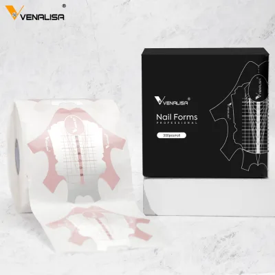 VENALISA 200 Pcs 300pcs 500pcs Adhesive Nail Forms Nail Art Butterfly Aluminium Forms Extension Professional Acrylic Nail Form