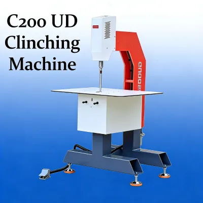 Easy Operate C200 UD Clinching Machine Pneumatic Foot Valve Connecting Aluminum Plates Letter Riveting Machine Adjustable Height