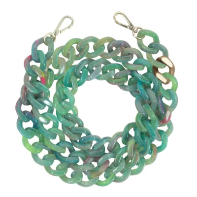 Beautiful Thick Rope Mobile Phone Pendant with Transparent Strap Metal Acrylic Anti-Lost Lanyard New Phone Chain with Hook