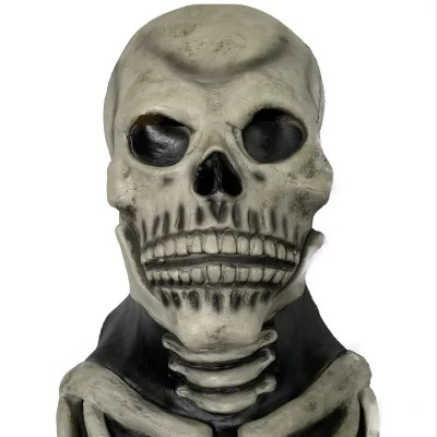 Skulls Full Face Mask Haunted Houses Props Party Masquerade Horror Realistic Mask Halloween Latex Mask