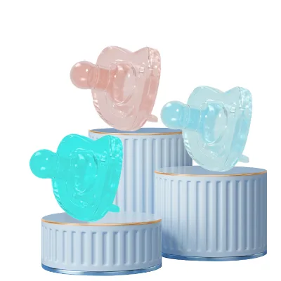 Wholesale Custom BPA-Free Newborn Baby Pacifier with Chain Clip Holder Food Grade Silicone Soother