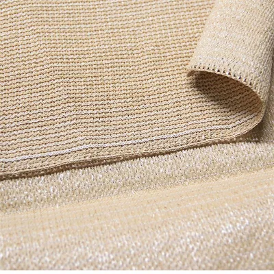 HDPE Outdoor Courtyard Garden Sunshade Beige Woven Shade Nets