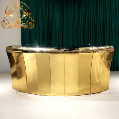 Half Circle Mini Modern Metal Restaurant Bar Counter for Hotel and Living Room Use