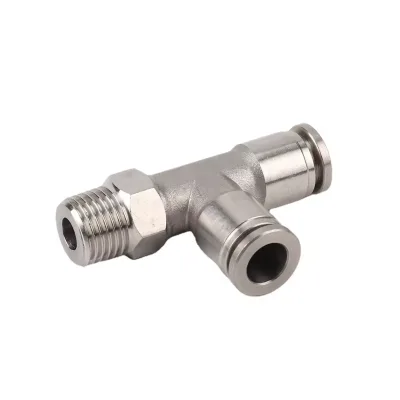BKC-PD Reducer Pipe Push in to Connect One Touch Air Tube Stainless Steel Tee Pneumatic Fittings