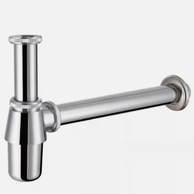 China Supplier's Modern G1-1/4 Chrome Siphon Brass Bottle Trap for Bathroom Drainers for Hotels