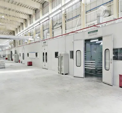 CE Certified Electric/Diesel/Gas Heating Spray Booth High Efficiency Filter Axial Fans for Sweden Furniture Factory Workshop