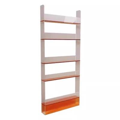Acrylic Bookshelf Floor and Wall Storage Rack Living Room Display Cabinet Rack for Home Storage