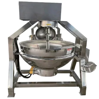 Stainless Steel Electric Heating Planetary Stir Fryer Gas Heating Pot with Jacket for Jam Mixing Food Processing Machinery