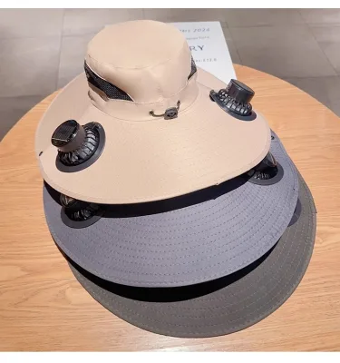 Fashionable Personality Trendy Big Brim Hat with Fans for Summer and Autumn Made of Polyester China Origin