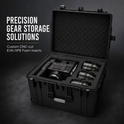 Wholesale Custom Foam Tactical Rolling Hard Case With Wheels Waterproof IP67 Style Equipment Storage Factory Price D7344