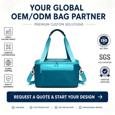 School Work Picnic Travel Insulated Eco-Friendly Durable Waterproof Zipper Closure Bright Blue Lovely Women Girls Reusable Tote