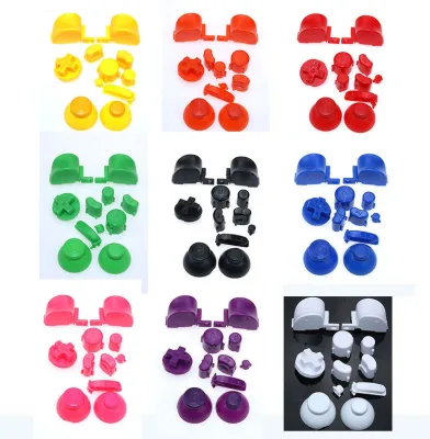 Full L R ABXY Z Keypads Mod Buttons for GameCube Game Controller for NGC D-Pads Power on OFF Complete Button Set & Thumbsticts