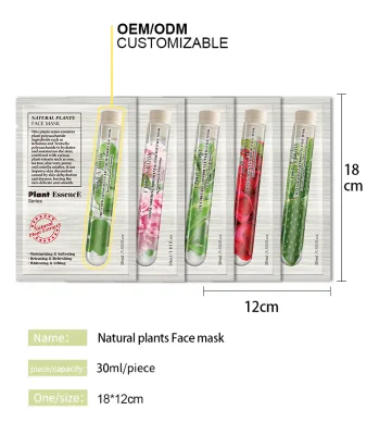 Plant Fruit Extract Moisturizing Face Sheet Mask Facial Mask Rose Whitening Moisturizing Face Mask