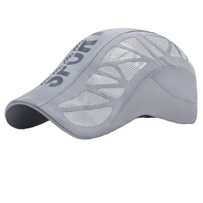 Modern One-Piece Adjustable Sports Hat for Unisex Quick-Drying Mesh Sunscreen Peaked Cap Cotton/Canvas/Polyester Summer Spring
