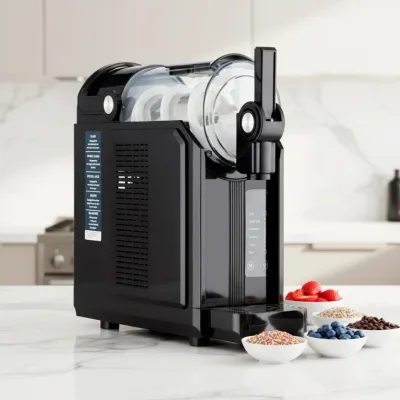 Commercial Slush Maker Single Tank Global Voltage Adaptable Frozen Beverage Machine for Hotel
