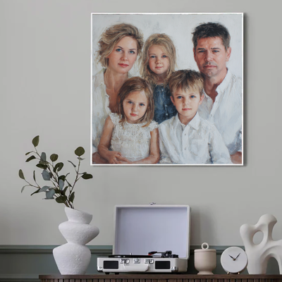 Popular Wholesale Romantic Family Pictures Home Decor Realism Custom Portrait From Photo With Brand New