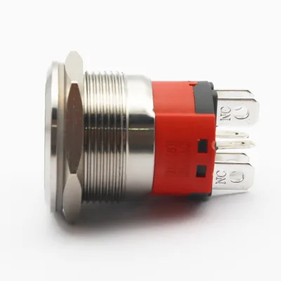 Factory quality 19mm stainless steel material illuminated metal push button switch ip67