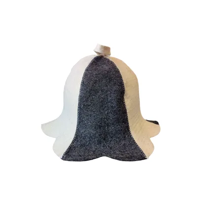 Best Seller Reusable Eco-Friendly Anti-Scald Premium Wool Felt Sauna Hat with Custom Logo for Japanese Traditional Onsen Sauna