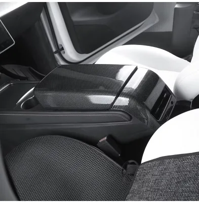 Pattern Armrest Box Protector Cover Anti-Scratch Anti-Fingerprint Center Console for Tesla Model 3 Model Y