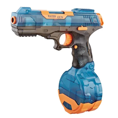 2 in 1 Electric Water Gun Toy Replaceable Cartridge Clip Electric Water Gun Automatic High Powered Squirt Gun Toy for Outdoor