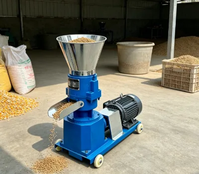 Good Quality Electric Driven Feed Pellet Machine Stable Pellet Forming Result Feed Granulator for Domestic Family Farm