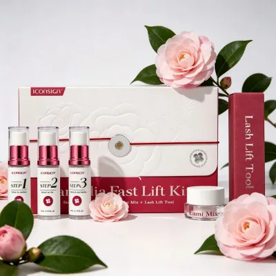 Korean Keratin Lash Lift Camellia Brow Lamination Kit Semi Permanent Makeup 90 Days Curl Result Wholesale Bulk Vendor