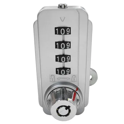 Facility Management 4-Dial Combination Lock, High Security Keyed Override Lock