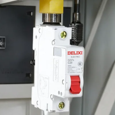 DELIXI DZ47s Model Single Pole Compact Circuit Breaker 230Volt 6kA Short Circuit Rating C Curve Frequency 50/60Hz