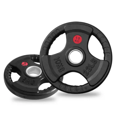 Hot Selling High Quality Black Rubber Barbell Weight Plates Good Quality Gym Gymnastics Equipment