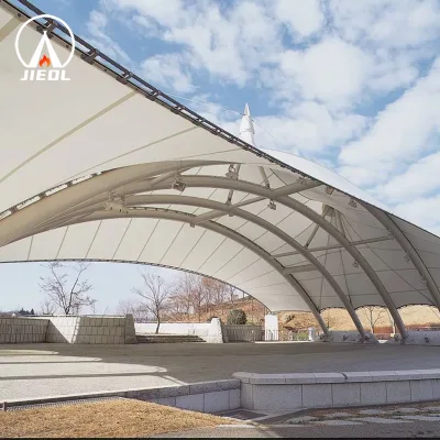 Premium Roofing PVDF PTFE ETFE Tensile Membrane Large Buildings