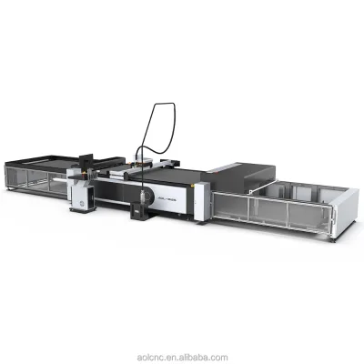 AOL 1625 EVA Card Board Corrugated Packages Forex KT Board Oscillating Knife Crease Wheel V-cut Cnc Cutting Machine