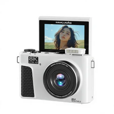 Mirrorless Digital Camera 8K Video CMOS EIS Flip-screen Selfie Student-friendly Wi-Fi Enabled Camera