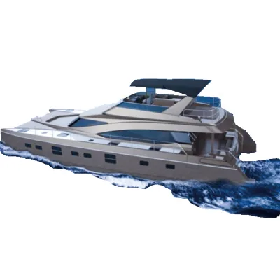19.8m Luxury Pleasure Boat Center Console Aluminum Catamaran Speed Fishing Boat for Sale
