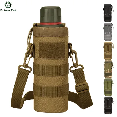 Protector Plus Multifunction Foldable Kettle Bag Outdoor Crossbody Water Bottle Pouch Waist Tactical Cup Cover Kettle Sling Bag