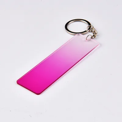 Custom Acrylic Keychain Blank Rainbow ODM Factory Direct Supply