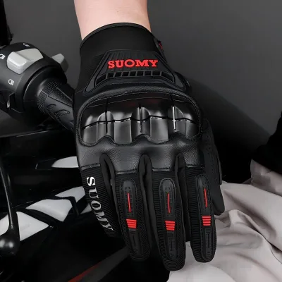 SUOMY Summer Motorcycle Gloves Touchscreen Wear-resistant Motocross Gloves Polyester Microfiber Protection Casual Outdoor