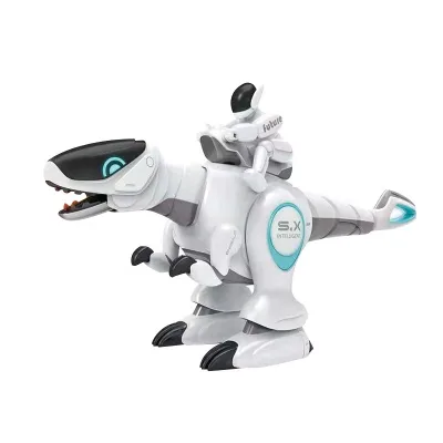 2.4ghz Intelligent IR Rc Dinosaur Smoking Music and Light Plastic Dinosaur Toy