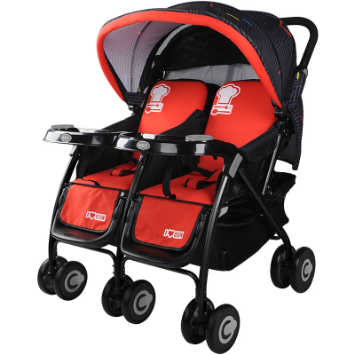 Twins Stroller Side by Side Stroller Wholesale Price Double Seats Baby Pram High Quality Twins Baby Stroller Baobaohao Carrier