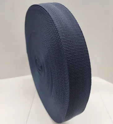 Eco-friendly 38mm Navy Blue Polypropylene Webbing 1.1mm Thick Multifunction PP Ribbon Bag Handles Hometextile Clothing Strap