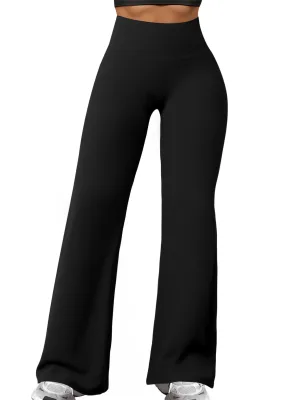Eddiy Sporty Mid-Calf High Waist Yoga Pants for Women XL Size Spandex/Nylon Stretch Straight Leggings for Winter Gym Sports