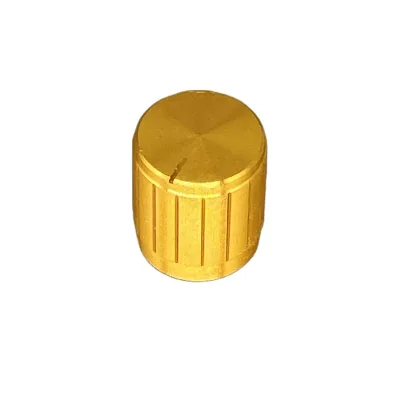 Golden Silver Black Aluminum 6mm Diameter Potentiometer Knob with Indicator Line CNC Machined Knob Casing