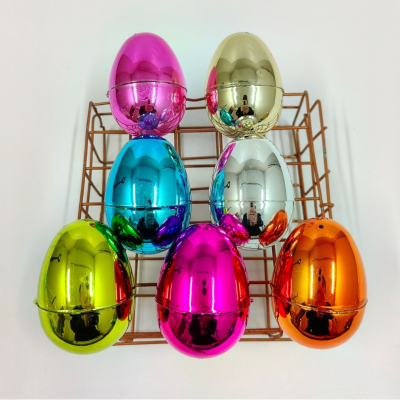Fillable Easter Eggs Metallic Bright Colors with Hinge Bulk Plastic Easter Eggs