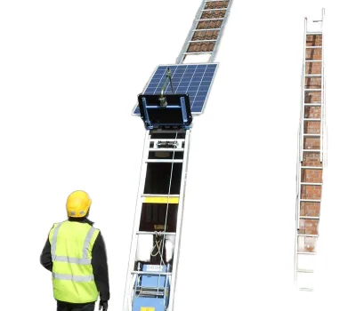 Electric Photovoltaic Panel Solar Panel Lifter 4-25M Steel Aluminum Alloy Remote Control Wire Rope Sling Construction Hoist
