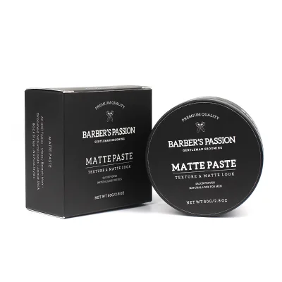 Customize Vegan Matte Cream Matte Pomade Styling Powder Men Hair Care Set Product Private Label
